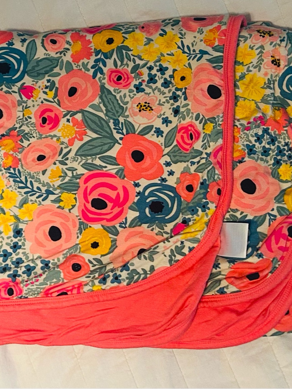 Little Sleepies Cloud Floral Print blanket